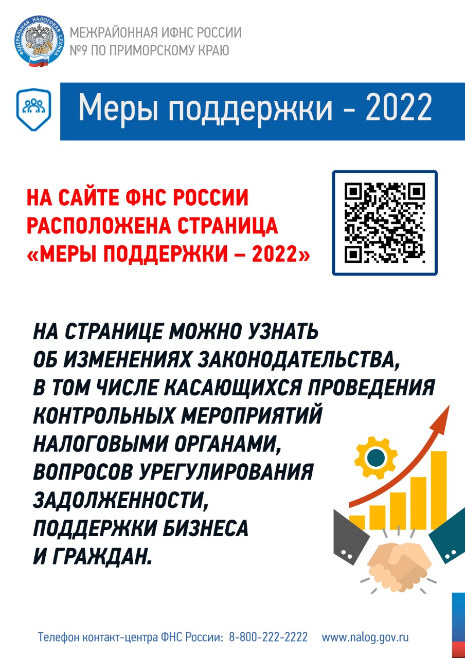 Меры поддержки 2022