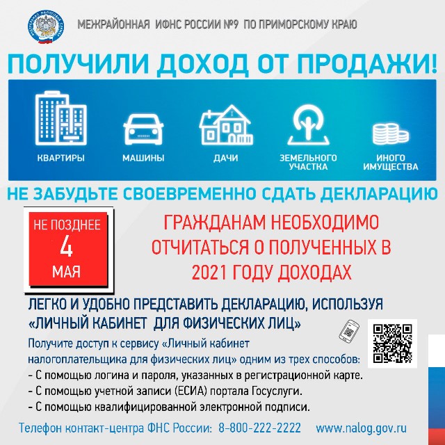 Получили доход от продажи отчитайтесь copy